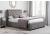 5ft King Size Valentine Grey fabric upholstered 2 drawer storage bed frame 2